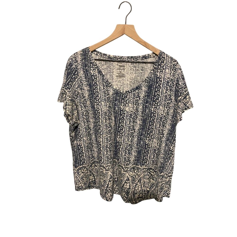Sonoma women’s 2X blue V-neck T